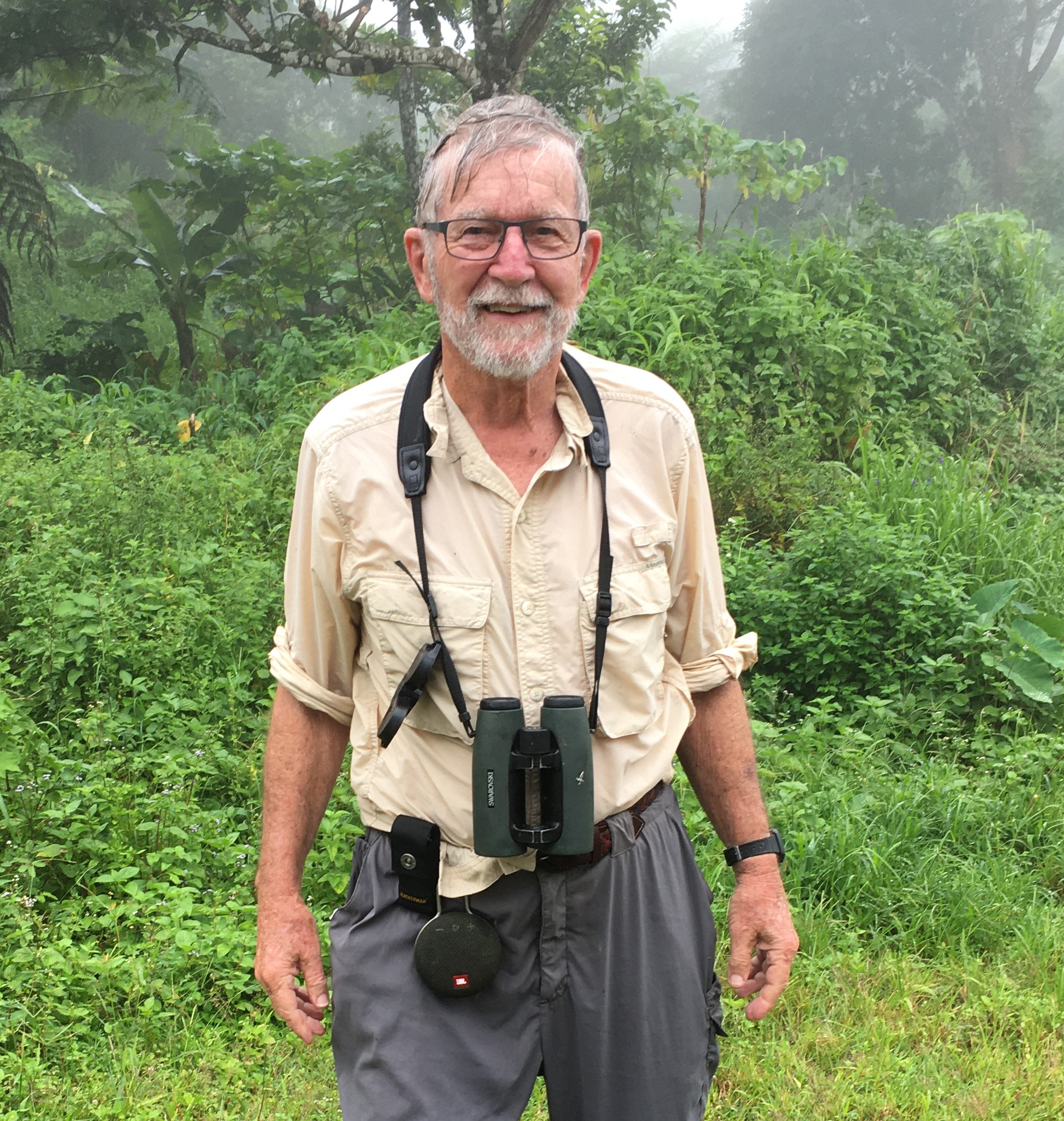 Peter Marsh birding in Fiji